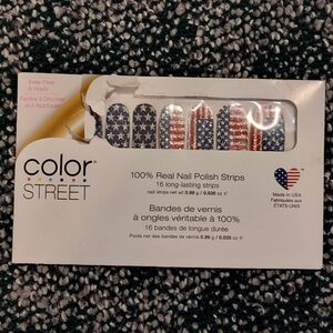 NEW! Color Street Nail Polish Strip (Flagtime Gal)